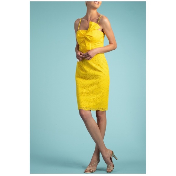 Trina Turk Bright Lace Twist Bust Dress - Picture 2 of 8